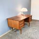 Danish desk by Svend Åge Madsen for Falster, teak, 1960s