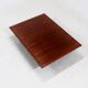 Grande table basse en bambou et bois belge des années 1980