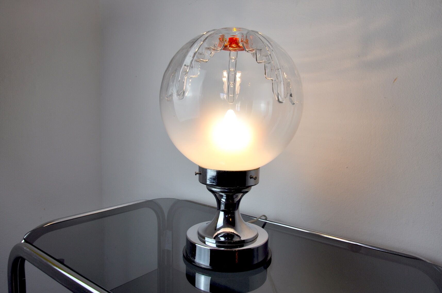 Lamp Mazzega xxl Bicolore, Murano, Italy, 1970