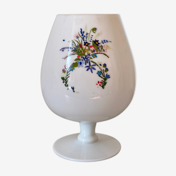 Vase opaline floral
