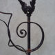 Wrought iron lamppost