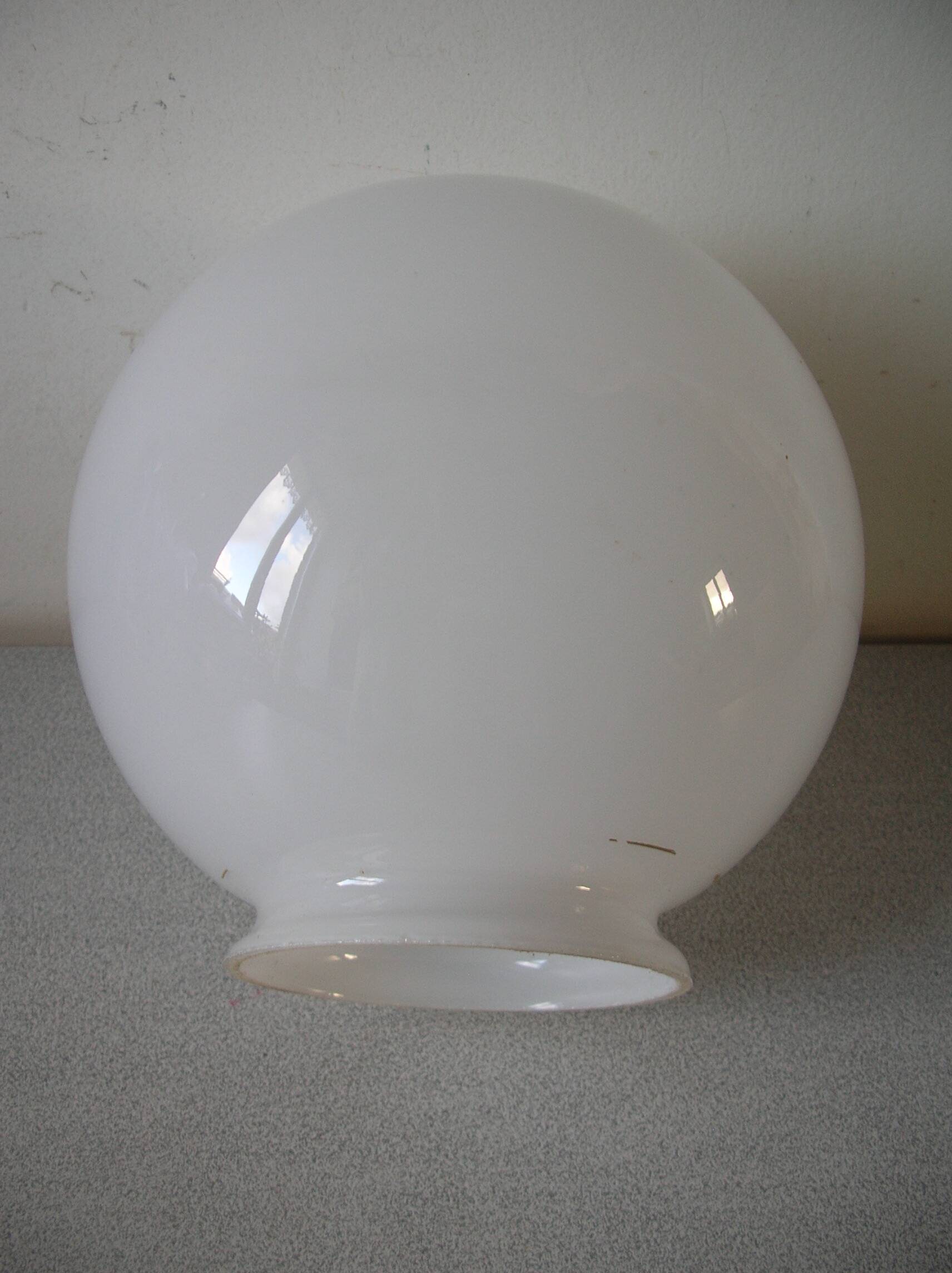 Old globe lampshade ball sphere glass lamp chandelier lighting fixture n°06/11B