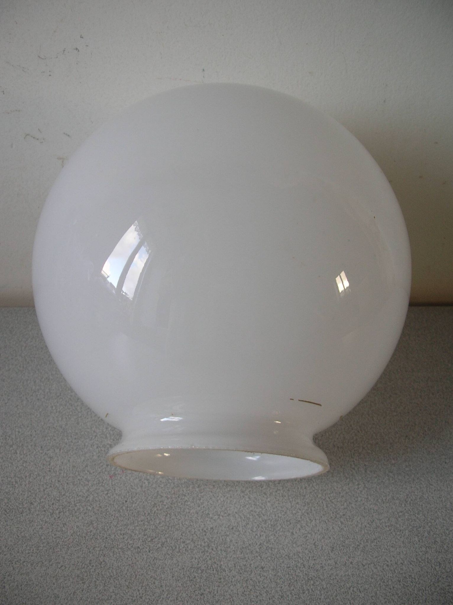 Old globe lampshade ball sphere glass lamp chandelier lighting fixture n°06/11B