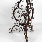 Wrought iron pedestal table and marble top, Venice, Italy, 17th century