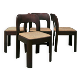 4 brutalist dining chairs