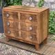 Commode art déco ronce de noyer brut