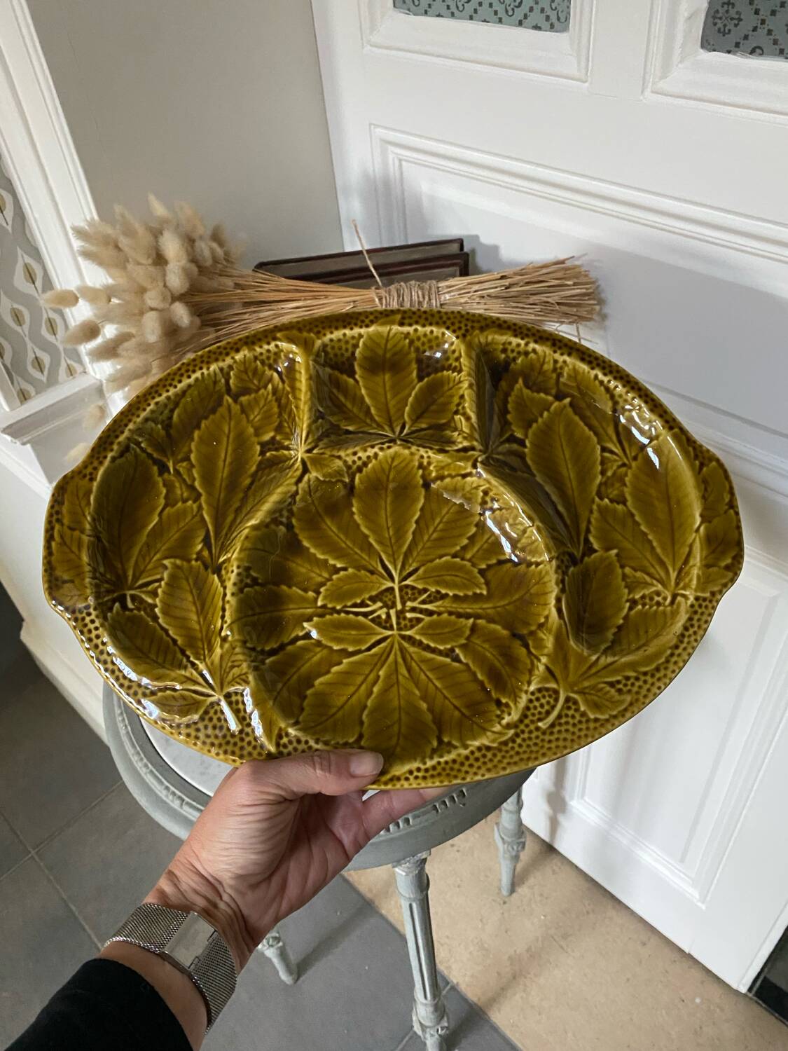 Vintage Gien divided dish