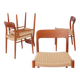 Set of 4 teak chairs by Niels Otto Moller model 75 for JL Moller