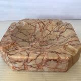 Veined marble ashtray tray