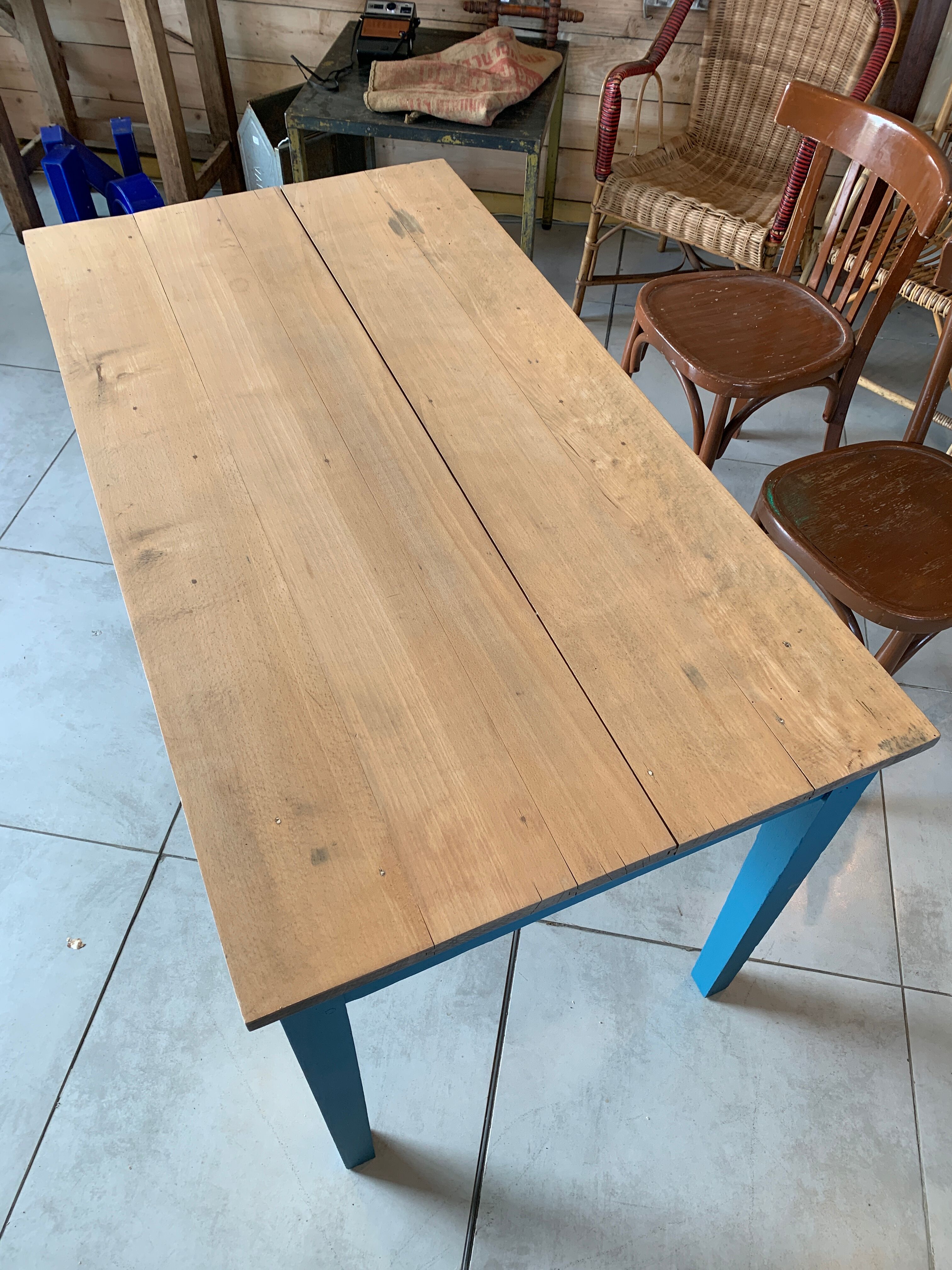 Light oak table