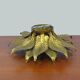 Vintage brass flower sconce 1970