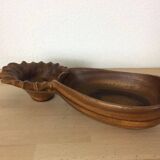 Scandinavian fruit bowl pineapple in teak