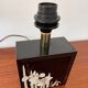 Vintage lamp Le Dauphin with Japonese decor from the 1970s.