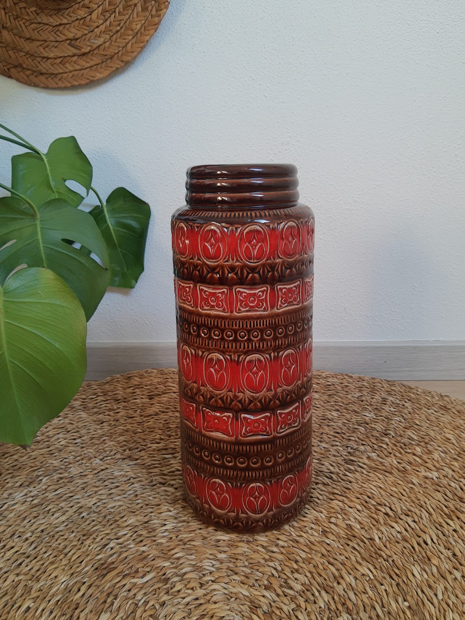 Ceramic floor vase 289-41 West Germany - vintage