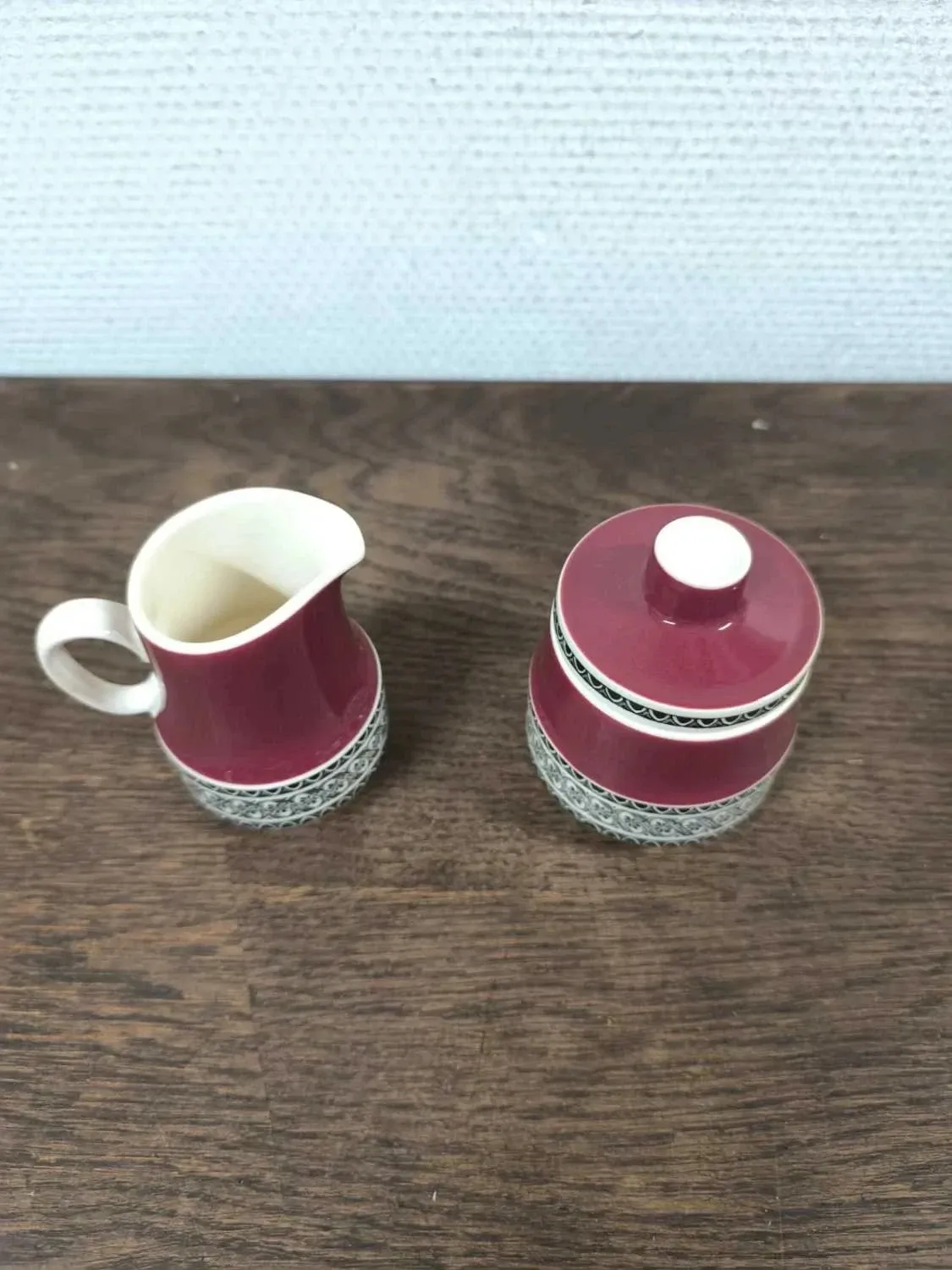 Pot à lait et sucrier Villeroy & Boch Rubin