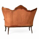 19th-century neo-Rococo antique canapé – Walnut structure