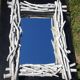 Mirror in gray driftwood frame < 65x84 cm >