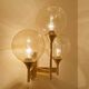 Large vintage glass sconce from Sciolari