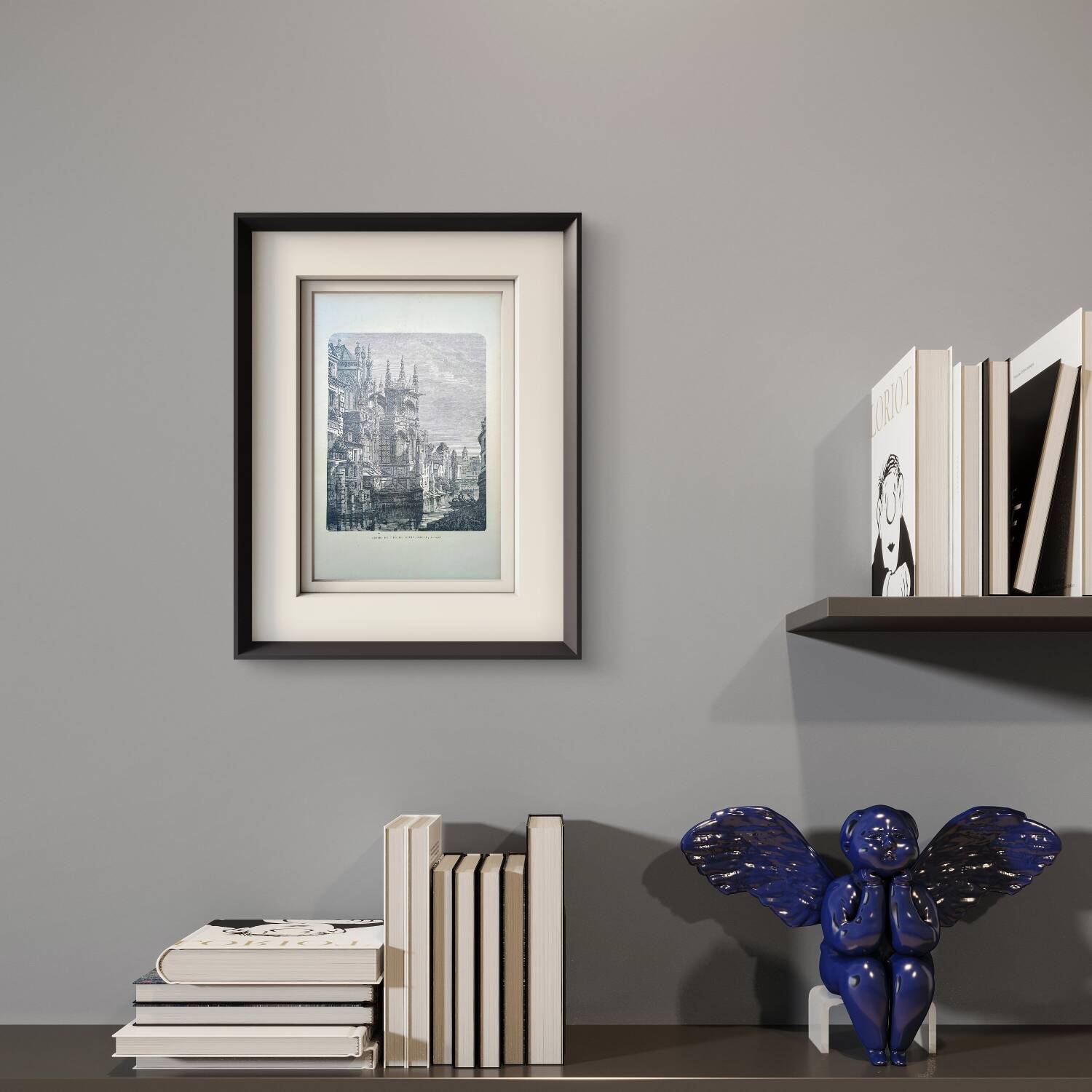 Printed in 1906, Saint-Pierre Church, Caen.