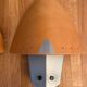 Vintage wood and metal wall lights, France 1980s