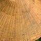 XXL vintage woven wicker pendant light