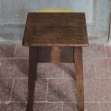Ancien tabouret bois, tabouret d'appoint, tabouret d'atelier, déco intérieur