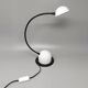 Lampe de table blanche des années 1970 par veneta lumi. fabriquée en italie