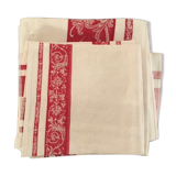 large old tablecloth and 10 towels