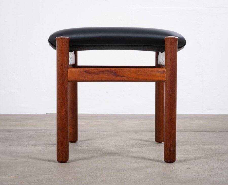 Teak Stool by Søren Hansen for Fritz Hansen, Denmark, 1950s