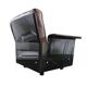 2 x Black shell & brown leather 620 chair programme lounge chair by Dieter Rams for Vitsoe, 1980s, top condition