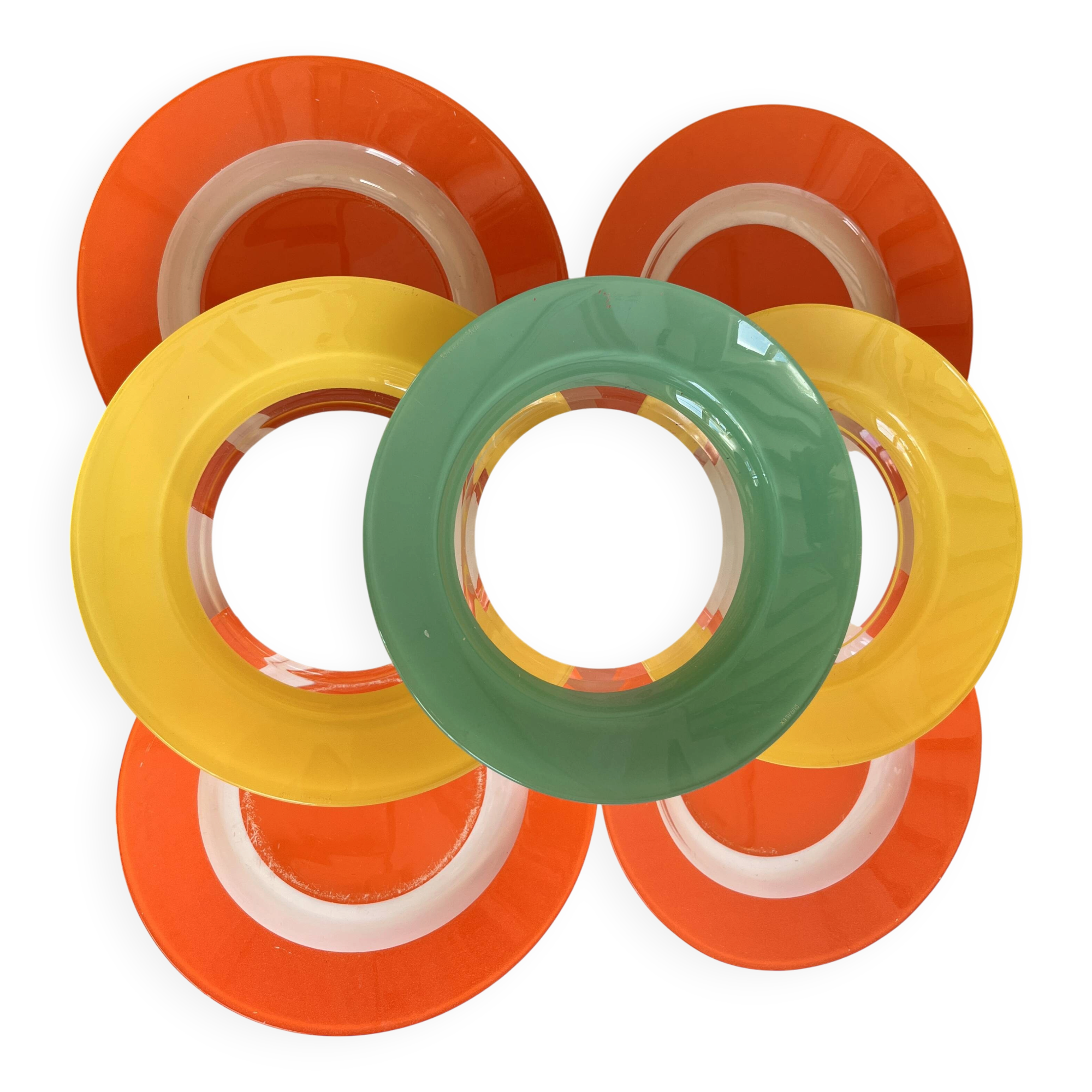 Coloured Duralex plates