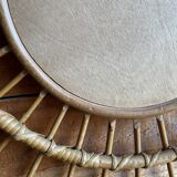 Rattan mirror
