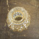 Orange moulded glass lampshade