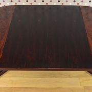 Scandinavian round table by John Mortensen vintage 1960 rio rosewood