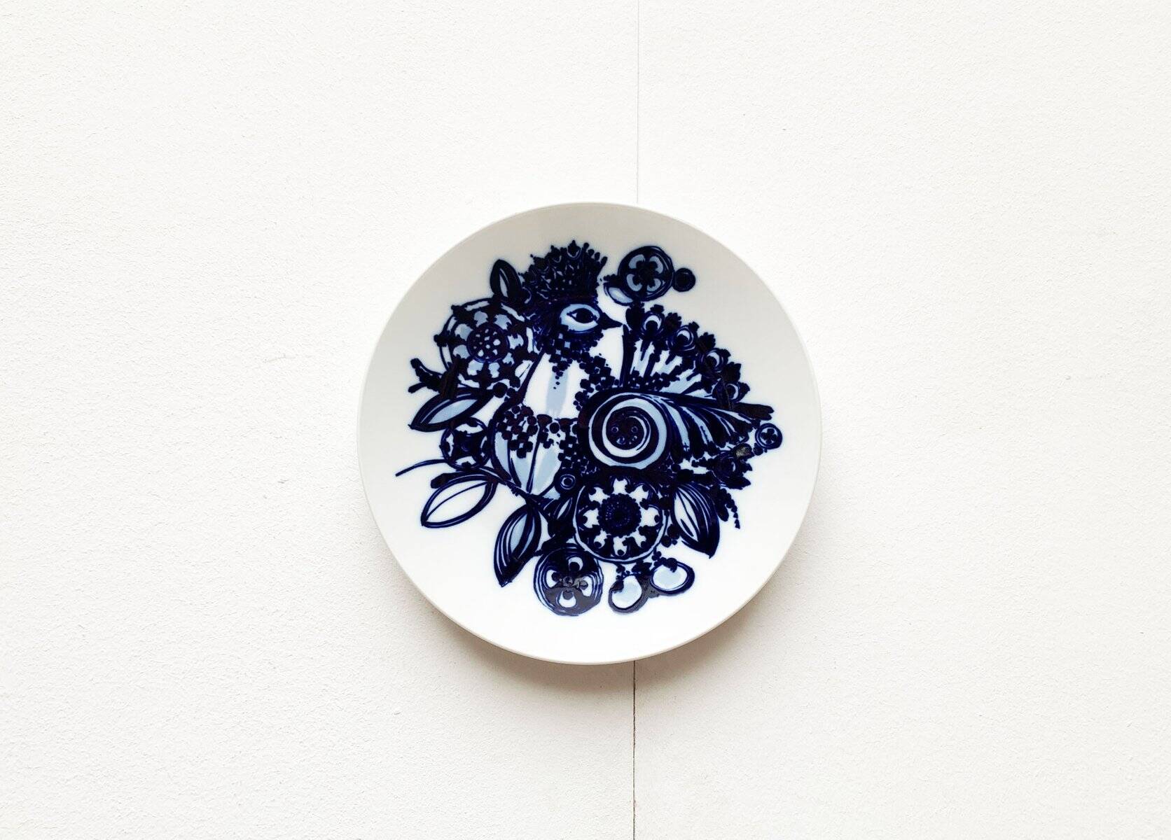 Vintage German peacock wall plate by Bjørn Wiinblad for Rosenthal, 1970s.