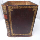 Wastepaper basket imitation antique book binding