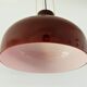 Vintage glass suspension in red-brown 1970s