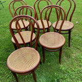 Suite of 6 bistro chairs Thonet