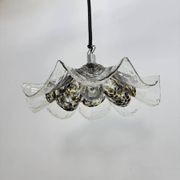 Glass and metal lamp
