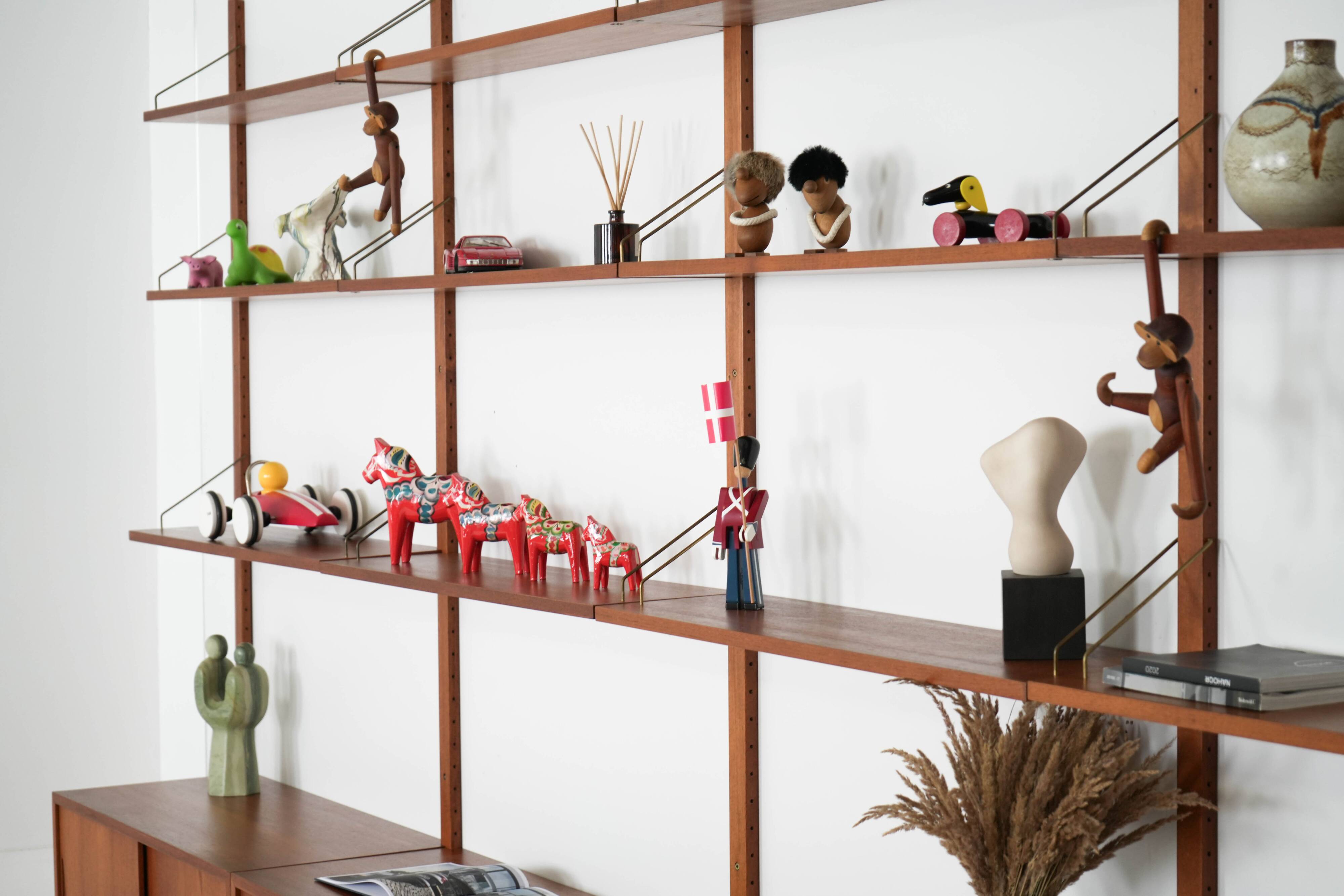 Teak modular shelving by Kjell Riise, Norway, 1960s