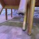 Suite de 6 chaises en bois vintage empilables