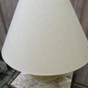 Vintage table lamp in yellow ceramic Nil LPE PM France