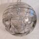 Set of 2 smoked glass ball suspensions by Doria Leuchten, Germany, 1970s.