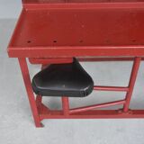 Red Tolix industrial style postal sorting locker