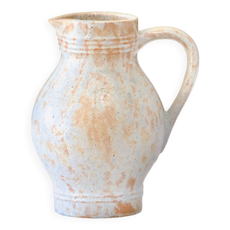 Handcrafted speckled stoneware carafe