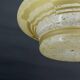 Suspension Art Déco moderniste en verre "nuagé" gravé à l'acide, France, Circa 1930