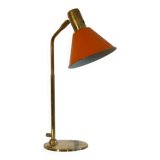 Scandinavian lamp in metal and brass from the 1970s.