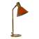 Lampe scandinave en metal et laiton 1970