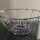 Modernist chrome metal fruit bowl – 1970s/80s