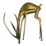 Gazelle ou antilope d’afrique, en laiton massif